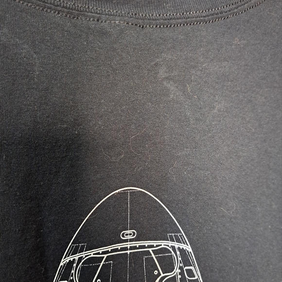 Space X T Shirt Short Sleeve Black Men’s Unisex 3X Rocket Engine Elon Musk - Picture 4 of 7